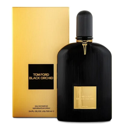 Tom Ford Black Orchid Eau De Parfum, essence of the Black Orchid flower, available at Ferrari Centre Qatar.