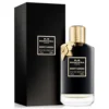 Bottle of Mancera Musky Garden perfume on a white background