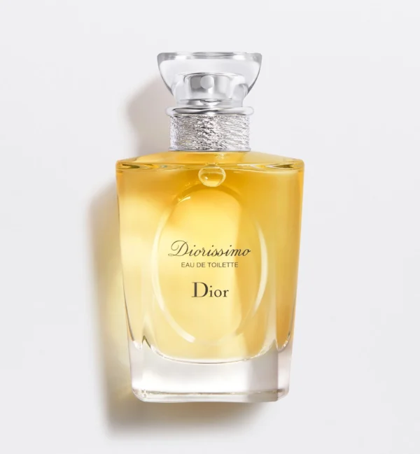 Diorissimo perfume bottle against a white background, available at Ferrari Centre Qatar's online store.