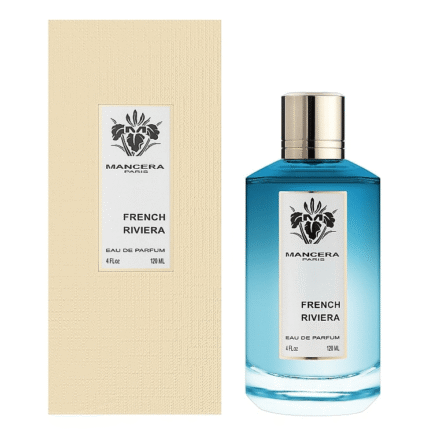 Mancera French Riviera perfume bottle against a white background