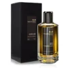 Bottle of Mancera Black Intensitive Aoud perfume on a white background