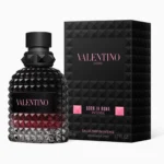 Valentino Uomo Born In Roma EDP Intense perfume bottle against a white background.