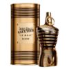 Jean Paul Gaultier Le Male Elixir perfume bottle against a white background.
