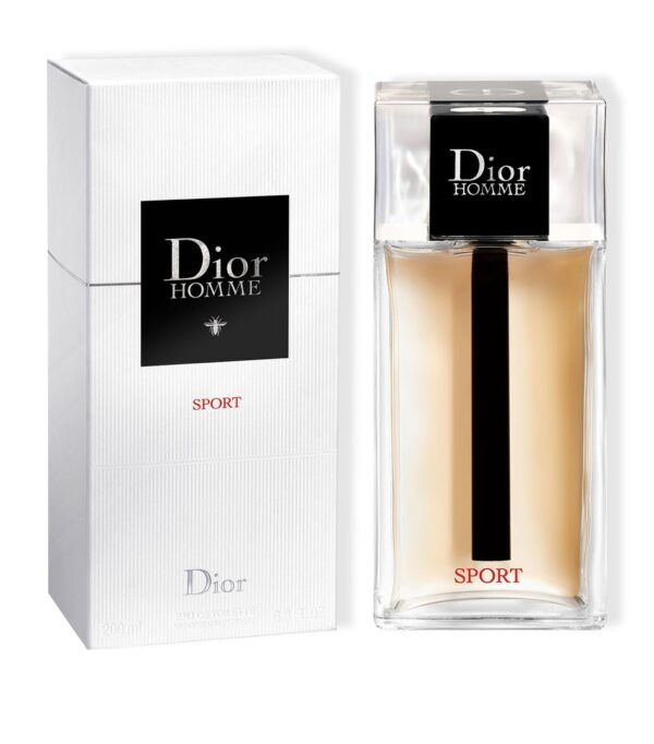 Dior Homme Sport 2021 perfume bottle against a white background.