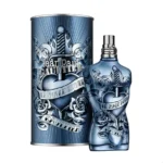 JPG Le Male Lover perfume bottle against a white background.