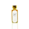 Lattafa Hayaati Gold Elixir EDP 100ML perfume bottle against a white background.