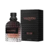 Valentino Uomo Born In Roma Coral Fantasy perfume bottle against a white background.
