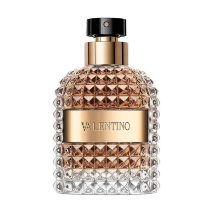 Valentino Uomo 2021 perfume bottle against a white background, available at Ferrari Centre Qatar's online store.