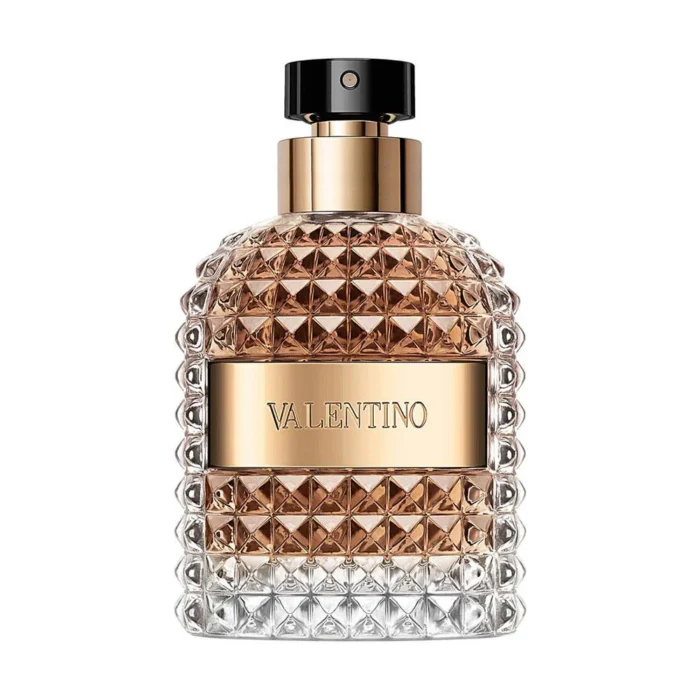 Valentino Uomo 2021 perfume bottle against a white background, available at Ferrari Centre Qatar's online store.