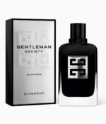 Givenchy Gentleman Society perfume bottle against a white background.